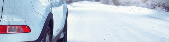 Car on a snowy road